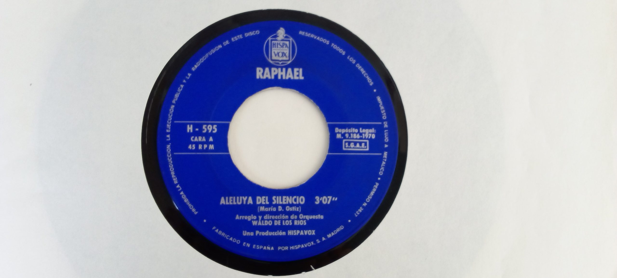 Vinilos en Oferta, Raphael: Aleluya Del Silencio, Raphael, Canción Popular en espñaol, balada en español, vinilos baratos, vinilos liquidación, venta vinilos online, vinilos Chile